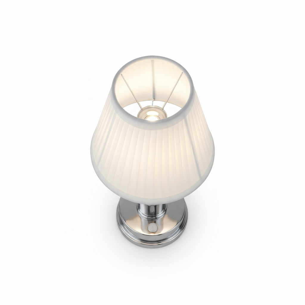 Rechargeable Fabric Bedside Table Lamp – Minimalist LED Night Light for Bedroom
