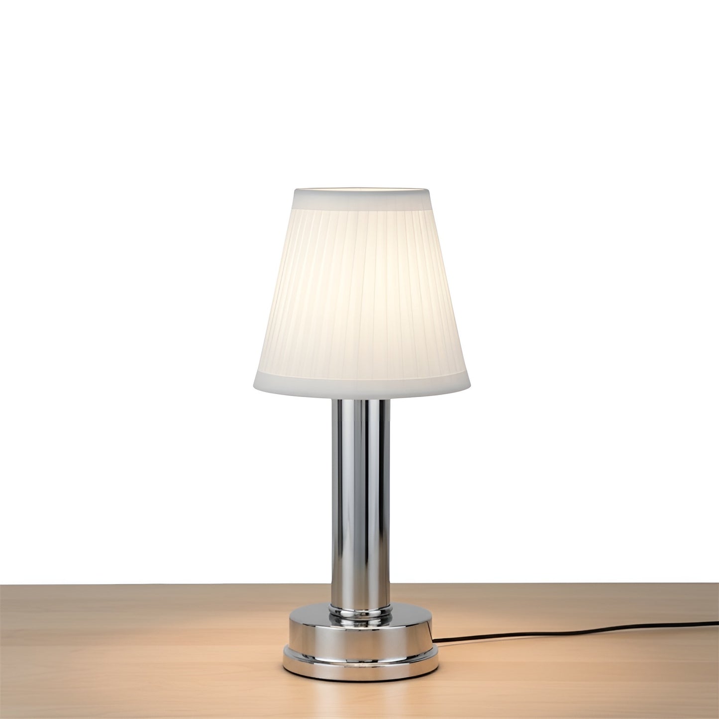 Rechargeable Fabric Bedside Table Lamp – Minimalist LED Night Light for Bedroom